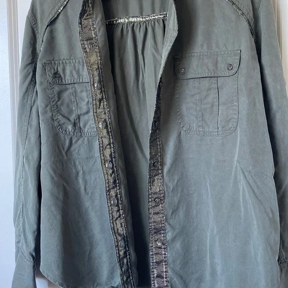 FREE People Women's Moss Off Campus Button Down Shirt Small - Picture 4 of 10